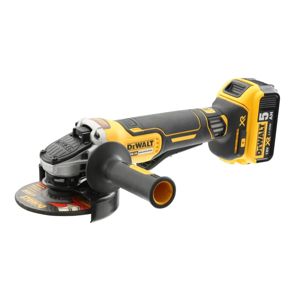 DeWalt aku kutna brusilica DCG406N 18 V XR — 125 mm, lopatičasti prekidač, bez baterije — slika 3 od 7