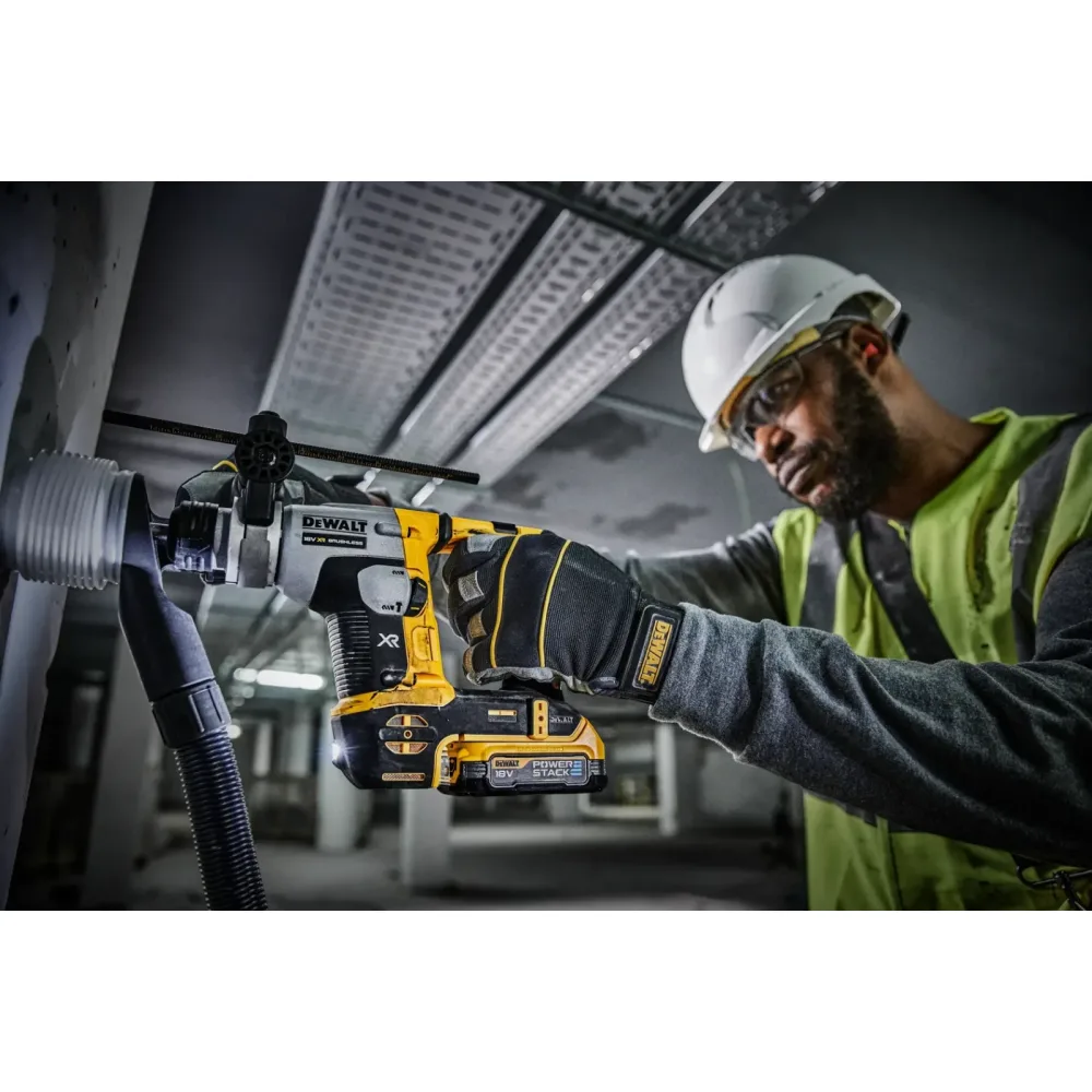 DeWalt aku čekić SDS-plus DCH172E2T 18 V XR — 1,4 J, 16 mm, 2 × 1,7 Ah POWERSTACK, TSTAK — slika 3 od 5