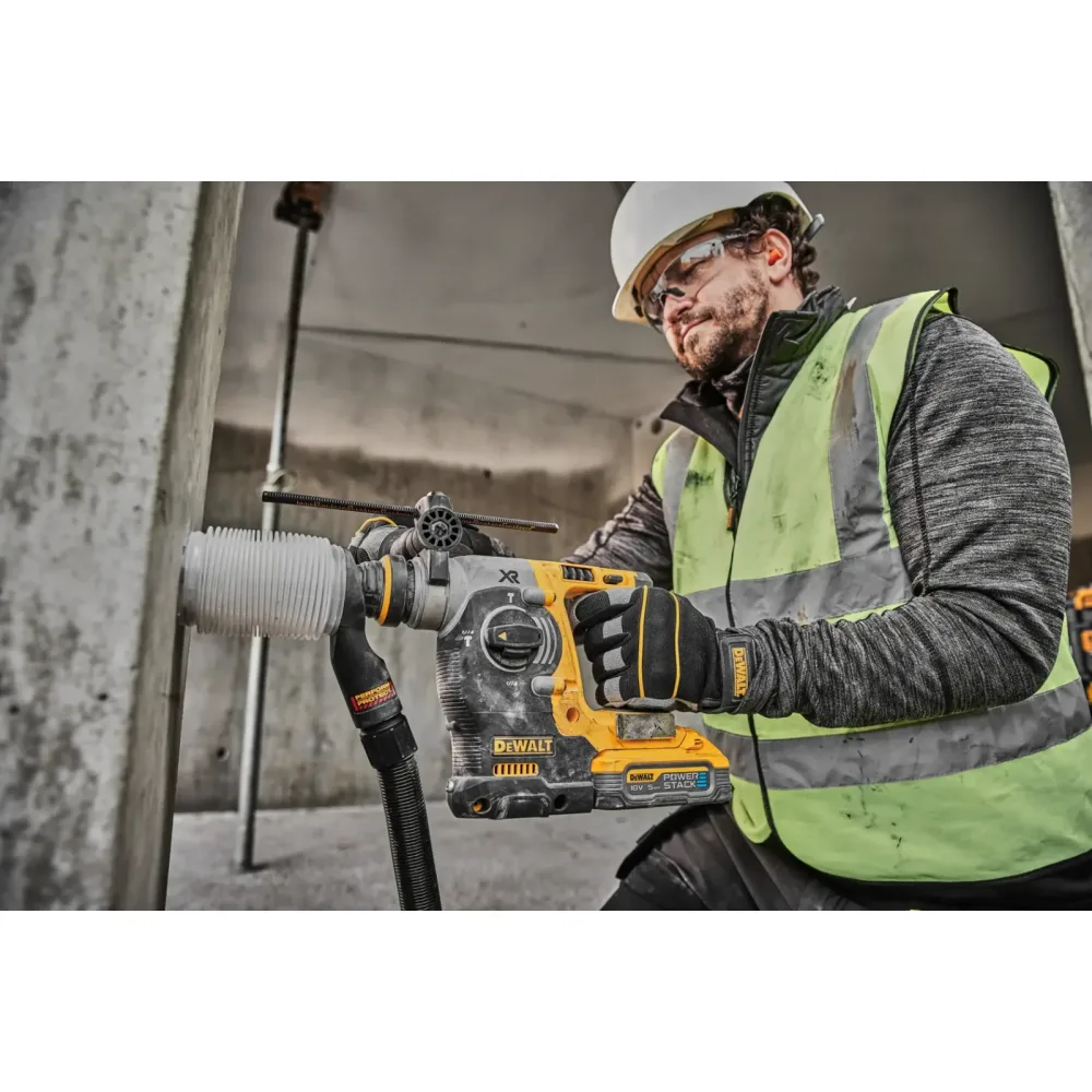 DeWalt aku kombinirani čekić DCH273H2T SDS-plus 18 V XR — 2,1 J, 2 × 5,0 Ah POWERSTACK, TSTAK — slika 3 od 7