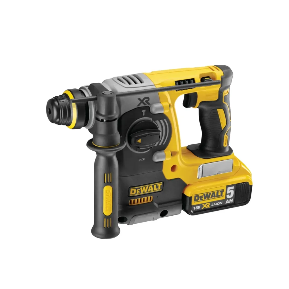 DeWalt aku kombinirani čekić DCH273P2T SDS-plus 18 V XR — 2,1 J, 2 × 5,0 Ah, TSTAK — slika 2 od 3
