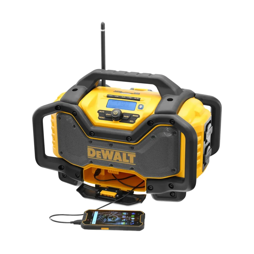 DeWalt aku i mrežni radio s punjačem DCR027 DAB+ Bluetooth — 10,8–54 V / 230 V — slika 2 od 5