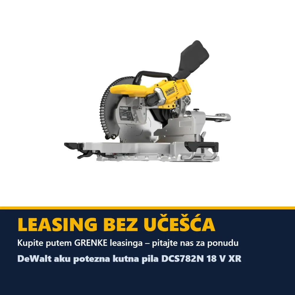 DeWalt aku potezna kutna pila DCS782N 18 V XR — 305 mm, bez baterije — slika 8 od 9
