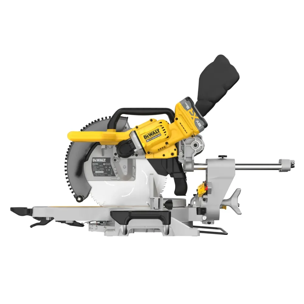 DeWalt aku potezna kutna pila DCS782XW2 18 V XR — 305 mm, 2 × 8,0 Ah