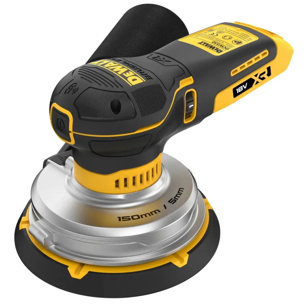 DeWalt aku ekscentrična brusilica DCW230NT 18 V XR — 150 mm, hod 5 mm, bez baterije, kovčeg — slika 3 od 8