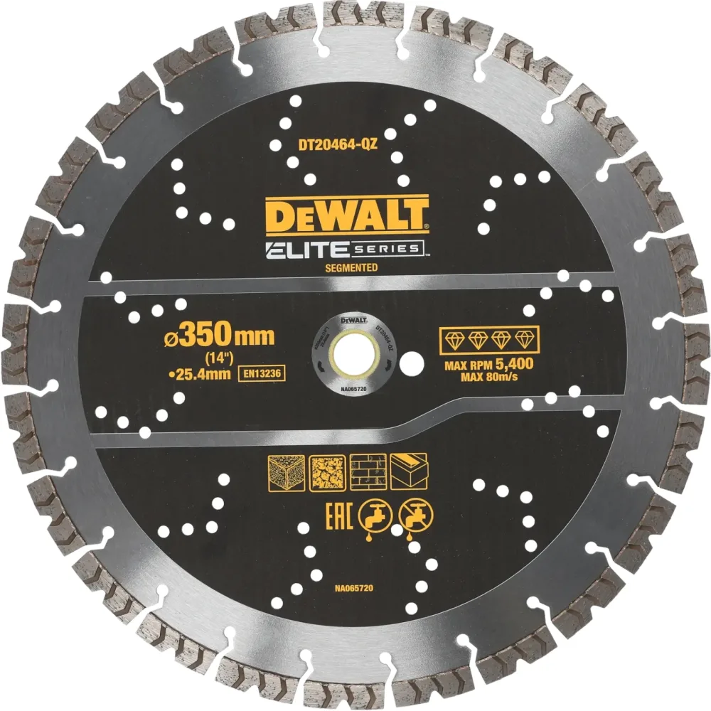 DeWalt dijamantna rezna ploča DT20464 ELITE univerzalna — 350 × 25,4 mm