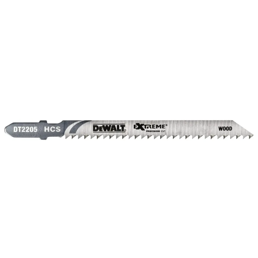 DeWalt listovi ubodne pile DT2205 EXTREME za drvo — T101B, 75 mm, 5 kom