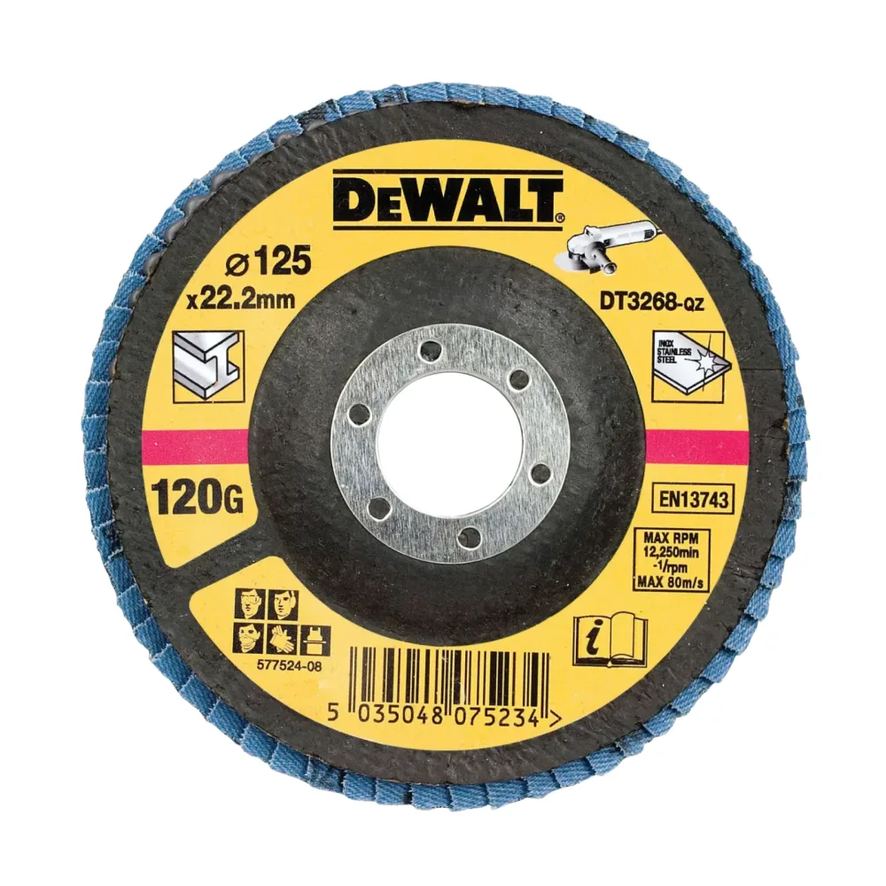 DeWalt lamelna brusna ploča DT3268 Standard — 125 mm, granulacija 120, kosa