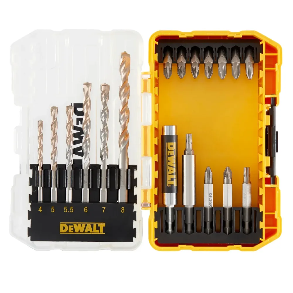DeWalt set bitova i svrdala za beton EXTREME DT70712 — 19 kom