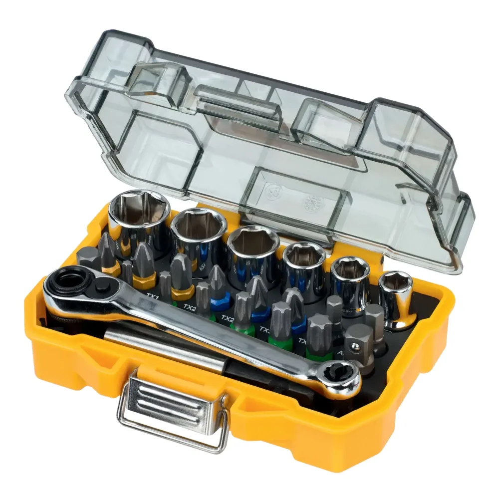 DeWalt set bitova, nasadnih ključeva i račne DT71516 — 24 kom