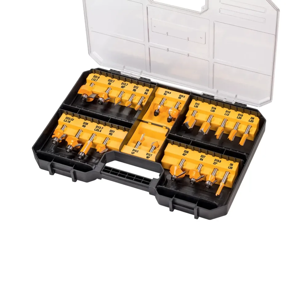 DeWalt set glodala za drvo DT90017 — 22 kom, drška 8 mm