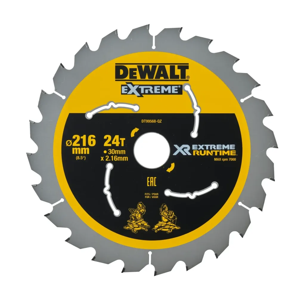 DeWalt list kružne pile DT99568 XR EXTREME Runtime — 216 × 30 mm, 24 zuba
