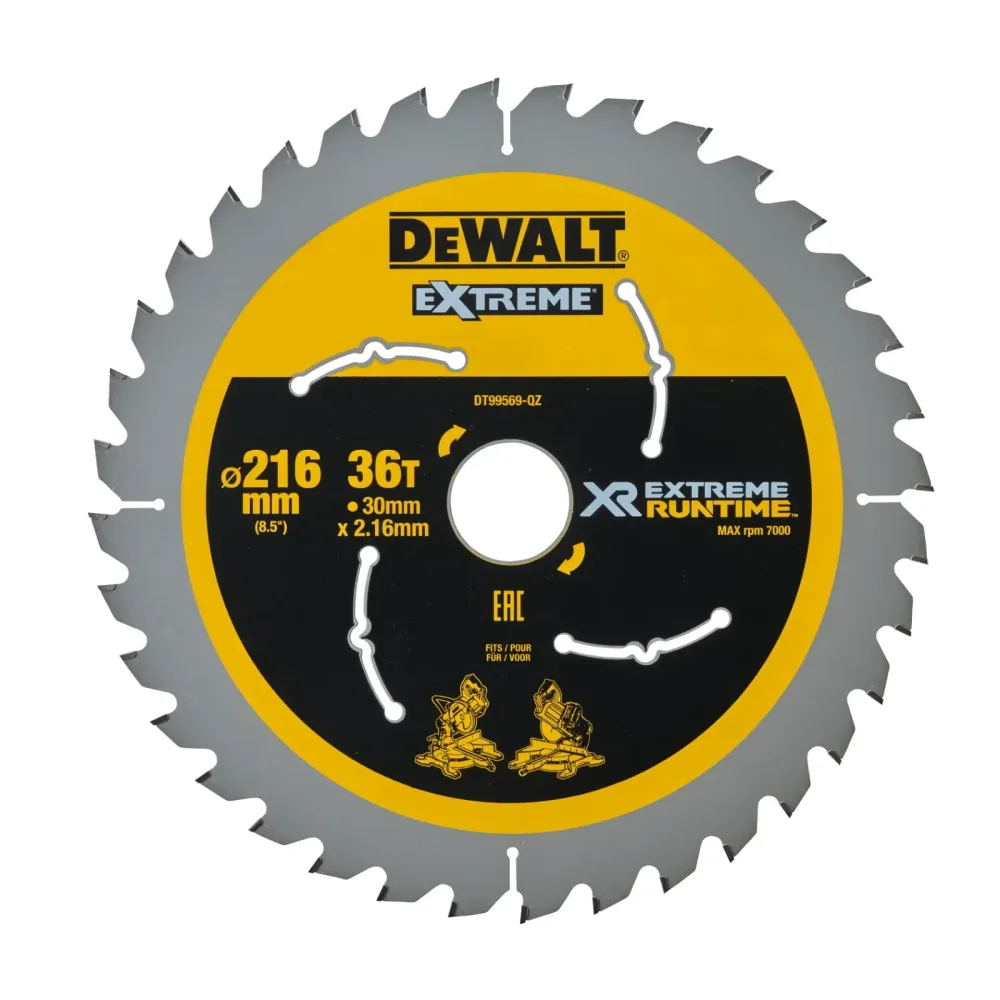 DeWalt list kružne pile DT99569 XR EXTREME Runtime — 216 × 30 mm, 36 zuba