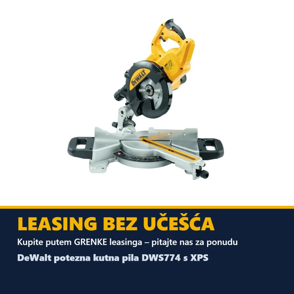 DeWalt potezna kutna pila DWS774 s XPS — 216 mm, 1400 W — slika 5 od 6