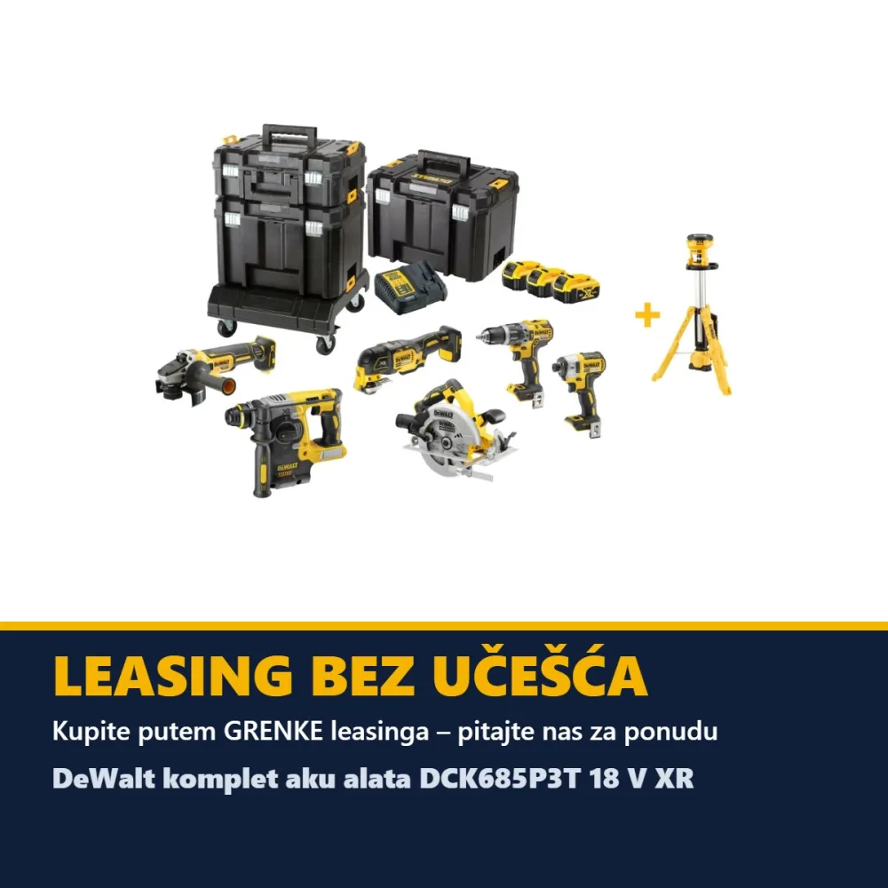 DeWalt komplet aku alata DCK685P3T 18 V XR — 6 alata, 3 × 5,0 Ah, 3 × TSTAK i kolica — slika 3 od 3