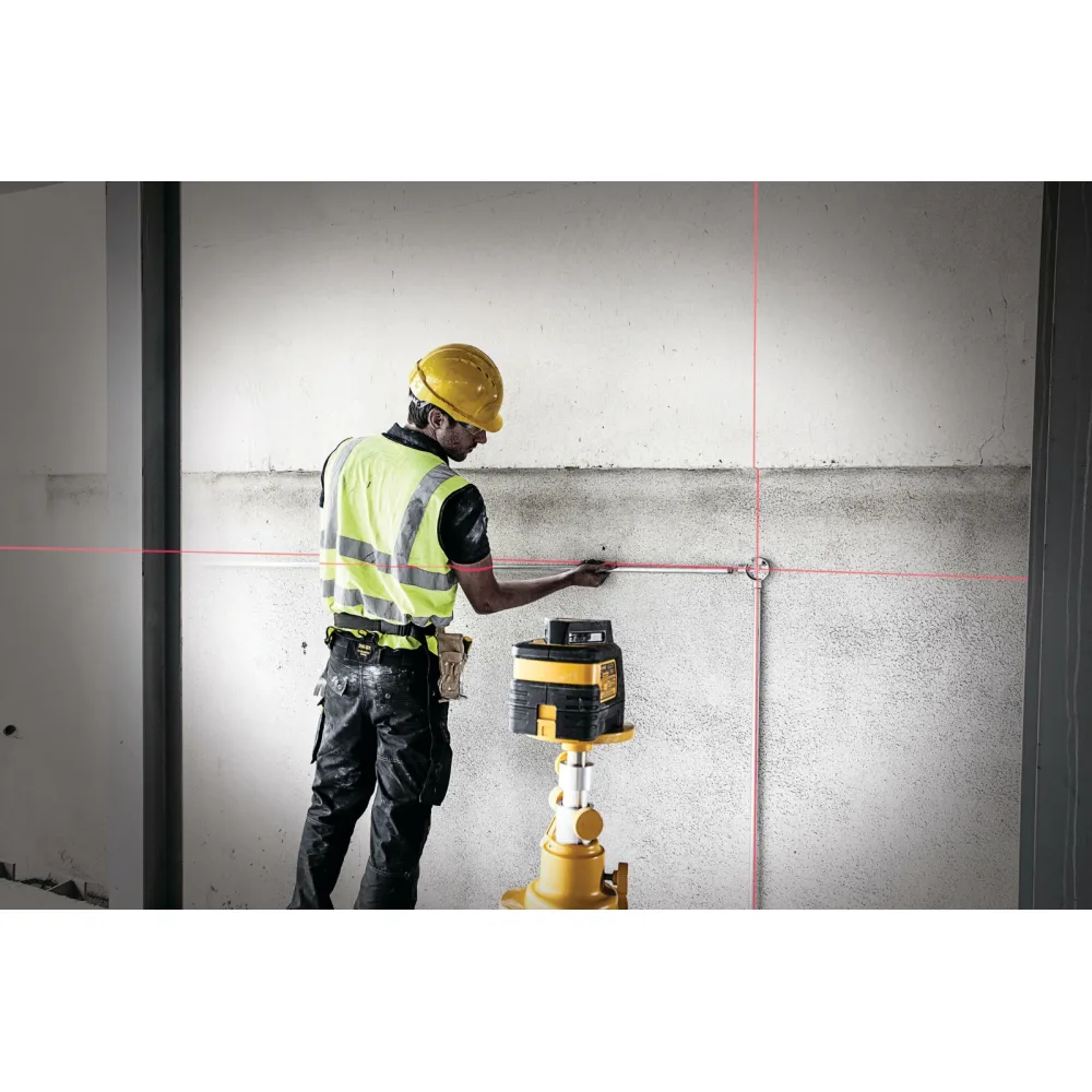 DeWalt linijski laser 360° DW0811 s okomitom linijom — crveni, do 30 m — slika 7 od 8