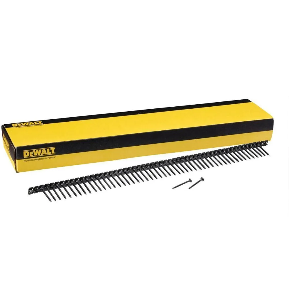 DeWalt vijci za gips-karton DWF4000450 na traci — 3,5 × 45 mm, sitni navoj, 1000 kom — slika 3 od 3