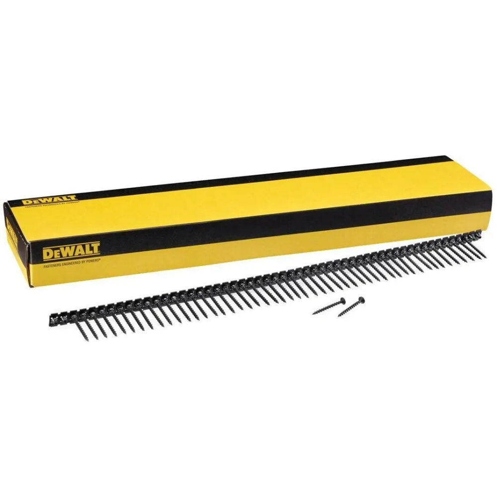 DeWalt vijci za gips-karton DWF4100550 na traci — 3,5 × 55 mm, grubi navoj, 1000 kom
